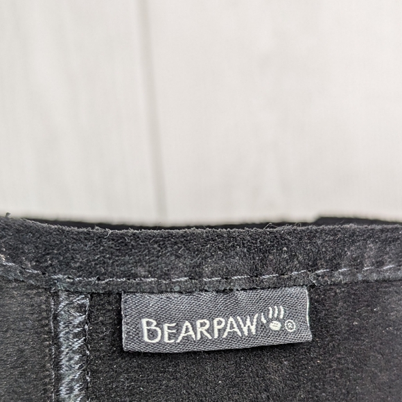 Bearpaw Boots Women's Size 8 Emma Style Black Suede Wool Blend Lining - Picture 7 of 11